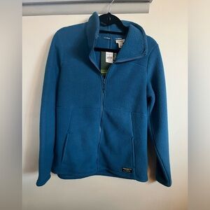 Blue LL Bean fleece zip up